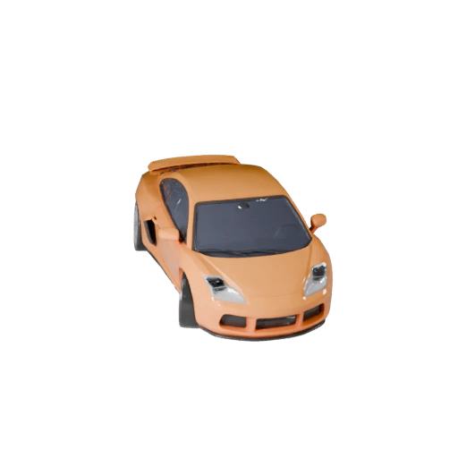 Modelo 3D de Carro de Desenho Animado - Ativo Estilizado PBR Pronto para Jogo à Venda