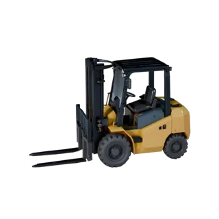 Construction Forklift 3D Asset for Realtime Levels