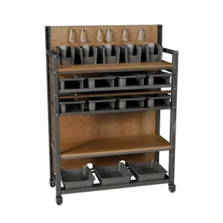 Mechanic Parts Rack 3D Asset for Cinematic Renders