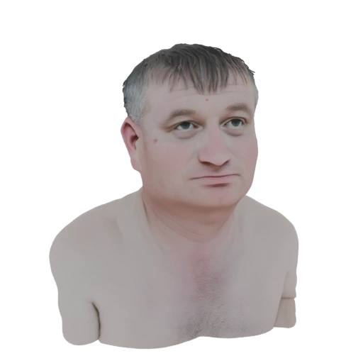Man Bust 3D Model