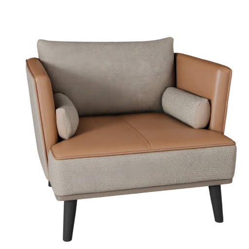 Kompakte Chaiselongue 3D Layered Asset für Erbauer