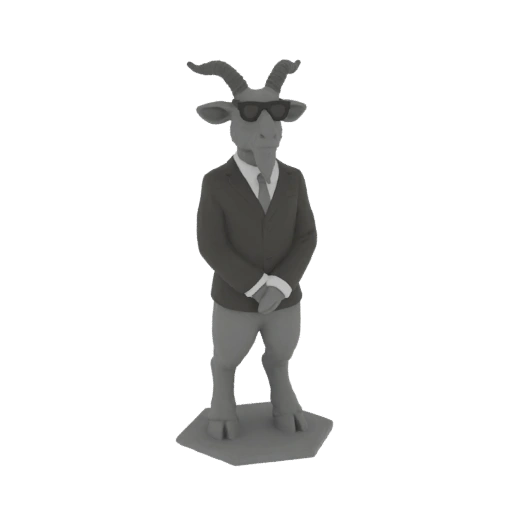 Business Goat Figurine