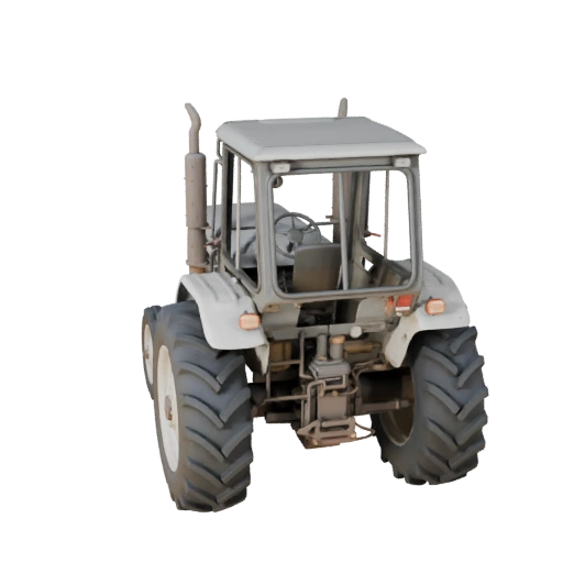 Oldtimer-Bauernschlepper 3D-Modell für Blender & Spiele - PBR