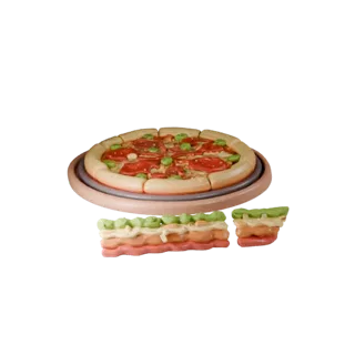 Web Ready Pizza 3D Browser Asset for AR Online Use