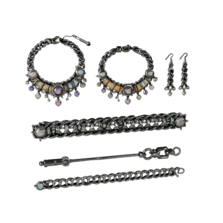 Boho Bracelet And Earring Set 3D Casual Game Asset