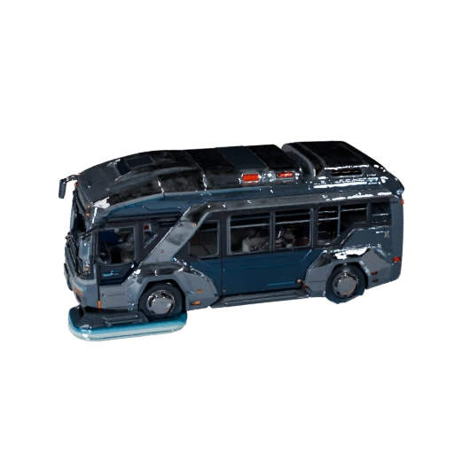 Futuristischer Bus 3D-Modell für Blender & Spiele - PBR-Asset