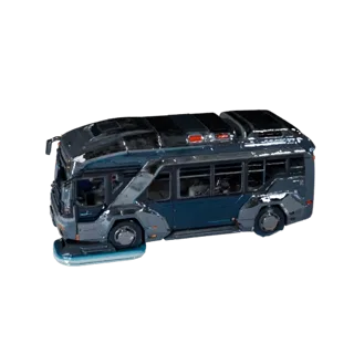 Futuristic Bus 3D Model for Blender & Games - PBR Asset