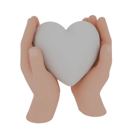Two Hands Holding a Heart