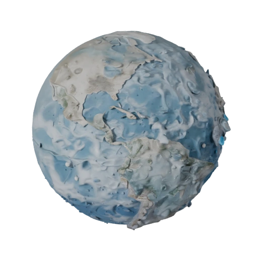 Pianeta Nano di Ghiaccio Asset 3D per Livelli Realtime
