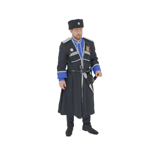 Cossack Officer 3D Model