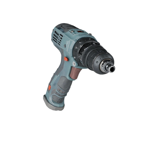 Ferramenta Detalhada Contractor Drill 3D Hero para Estúdio