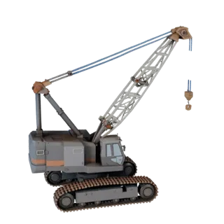 Low Poly Tower Crane 3D Realtime Asset for Engines