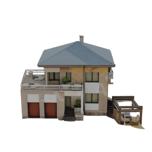 Modern House with Garage and Pergola