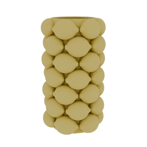 Lemon Patterned Vase
