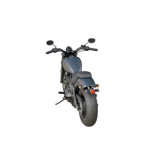 Motocicleta Cruiser Vintage 3D Model para Unity - Tempo Real