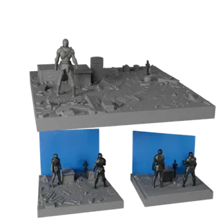 Printable Space Display Diorama | STL Print Asset Pack