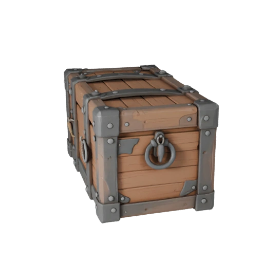 Cassa Pirata Casual 3D Game Asset per Livelli Indie