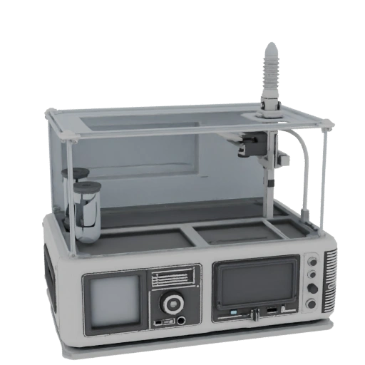 Dispositivo Scanner Futuristico Stampabile Asset di Stampa 3D