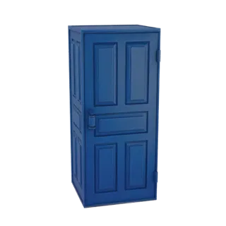 Classic Blue Paneled Door