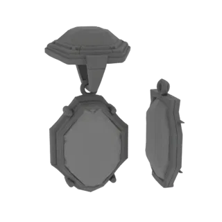 Gemstone Locket 3D Print Ready Asset for Hobby STL
