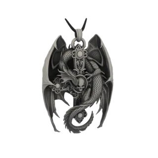Dragon and Skull Pendant 3D Model