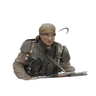 Post-Apocalyptic Soldier with Rifle