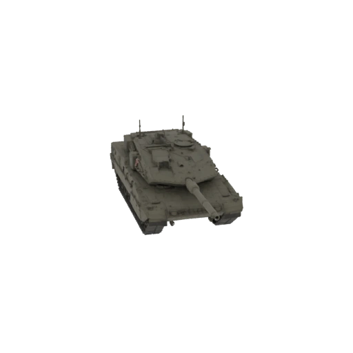 Modern Battle Tank 3D Model