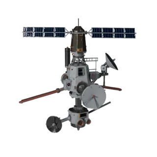 Stylized Communication Relay Station 3D Game Asset