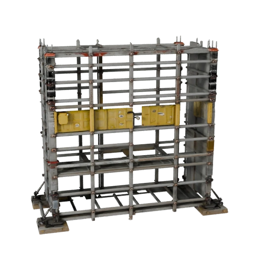 Tour d'échafaudage de sécurité de chantier haute poly, modèle 3D principal