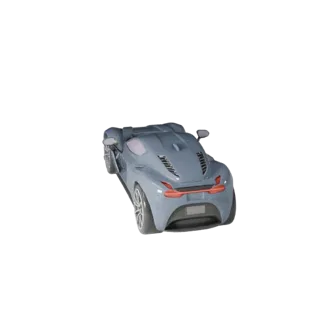Ferrari Inspired Supercar 3D Model for Unity - Low Poly