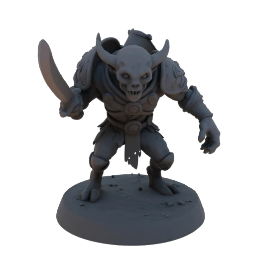 Miniature STL de gobelin de peste de Fantasy en embuscade