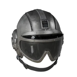 Detailed Pilot Visor Helmet 3D Studio Render Asset