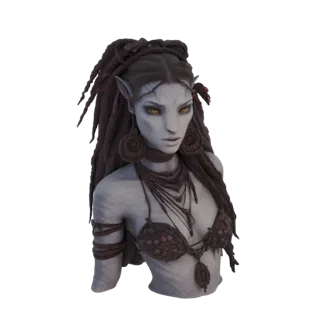 Avatar Na'vi Warrior Bust