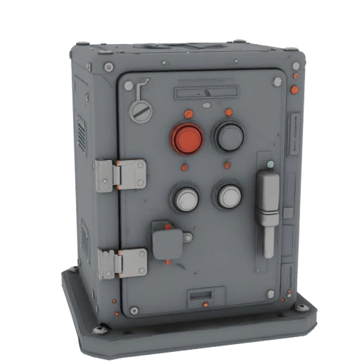Industrieller Schalterkasten 3D-Druck-Asset für Hobbyanwender