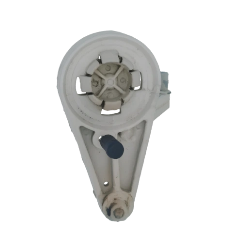 White Mechanical Actuator with Blue Knob