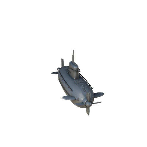 Druckbares Vintage-U-Boot STL 3D-Modell für Sammlerstücke