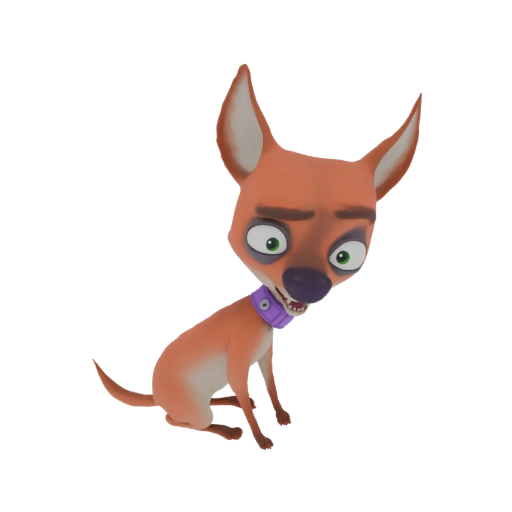 Modello 3D Chihuahua Cartone Animato