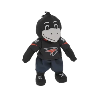 Black Bird Mascot Plush Toy 3D Model