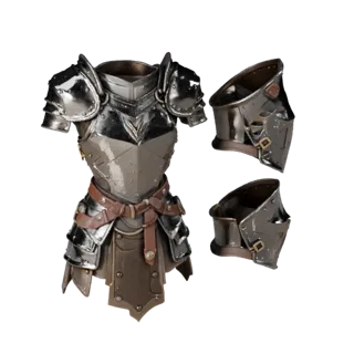 Medieval Arm Guard 3D Game Asset for Casual Levels
