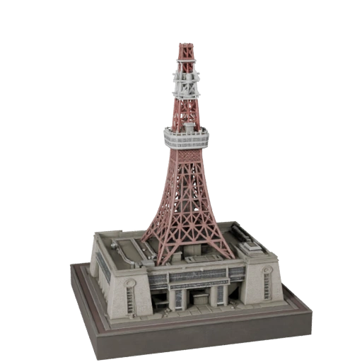 Tokioturm 3D Modell - Realistisches Archviz Asset für Architektur