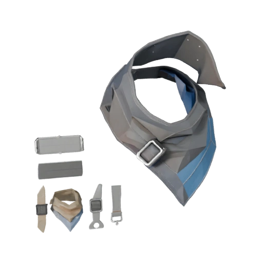 Modèle 3D d'écharpe utilitaire pour les niveaux Unity et Unreal
