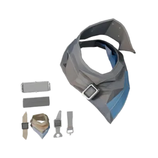 Utility Scarf 3D Asset for Unity and Unreal Levels