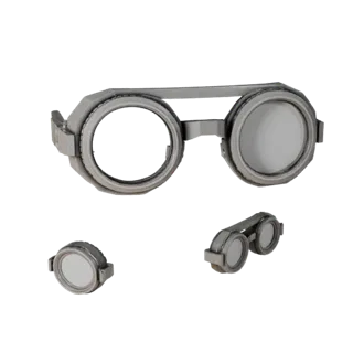 Round Goggles 3D Asset for Unity and Unreal Levels