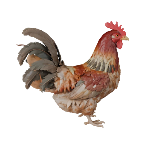 Modelo 3D de Pollo Realista - Activo PBR Rigged para Juegos | PBR