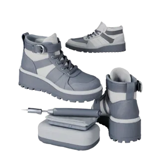 Studio Platform Shoes 3D Asset for Online Catalogs