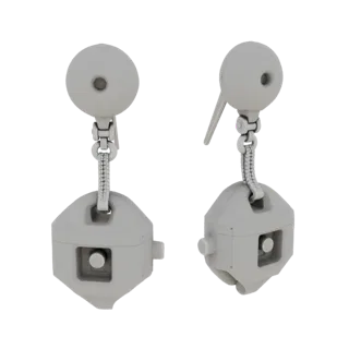 Drop Stud Earrings 3D Asset for Hobby STL Printing