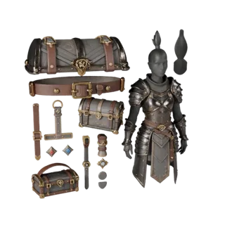 Fantasy Chest Armor 3D Game Asset for Indie Levels