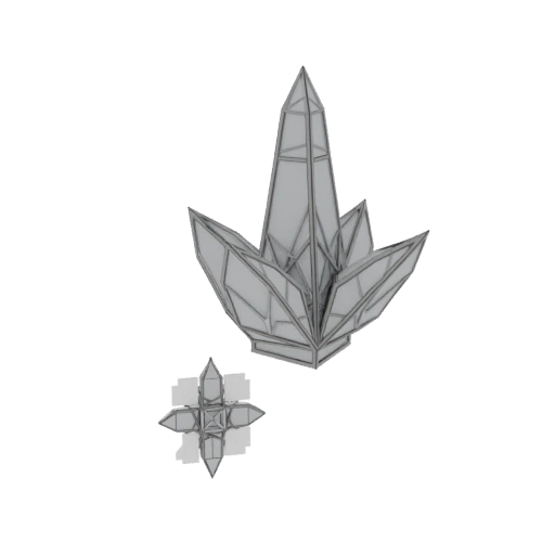 Crystalline Cluster 3D Model