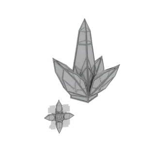 Crystalline Cluster 3D Model