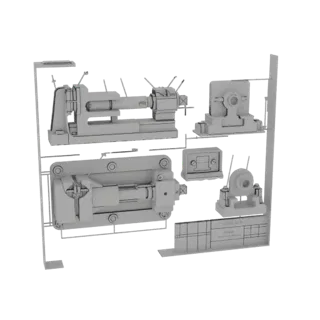 Industrial Lathe and Machine Tool Assembly